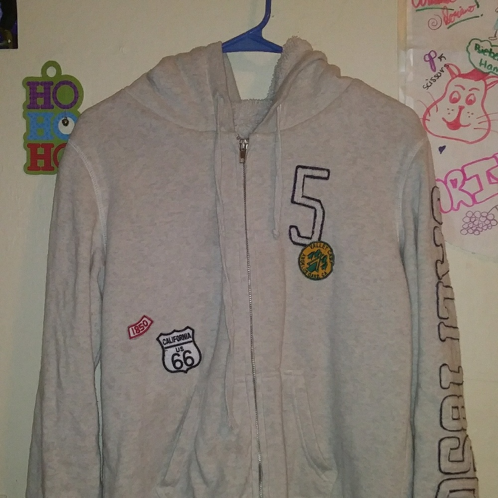 Plus size cream colored hoodie